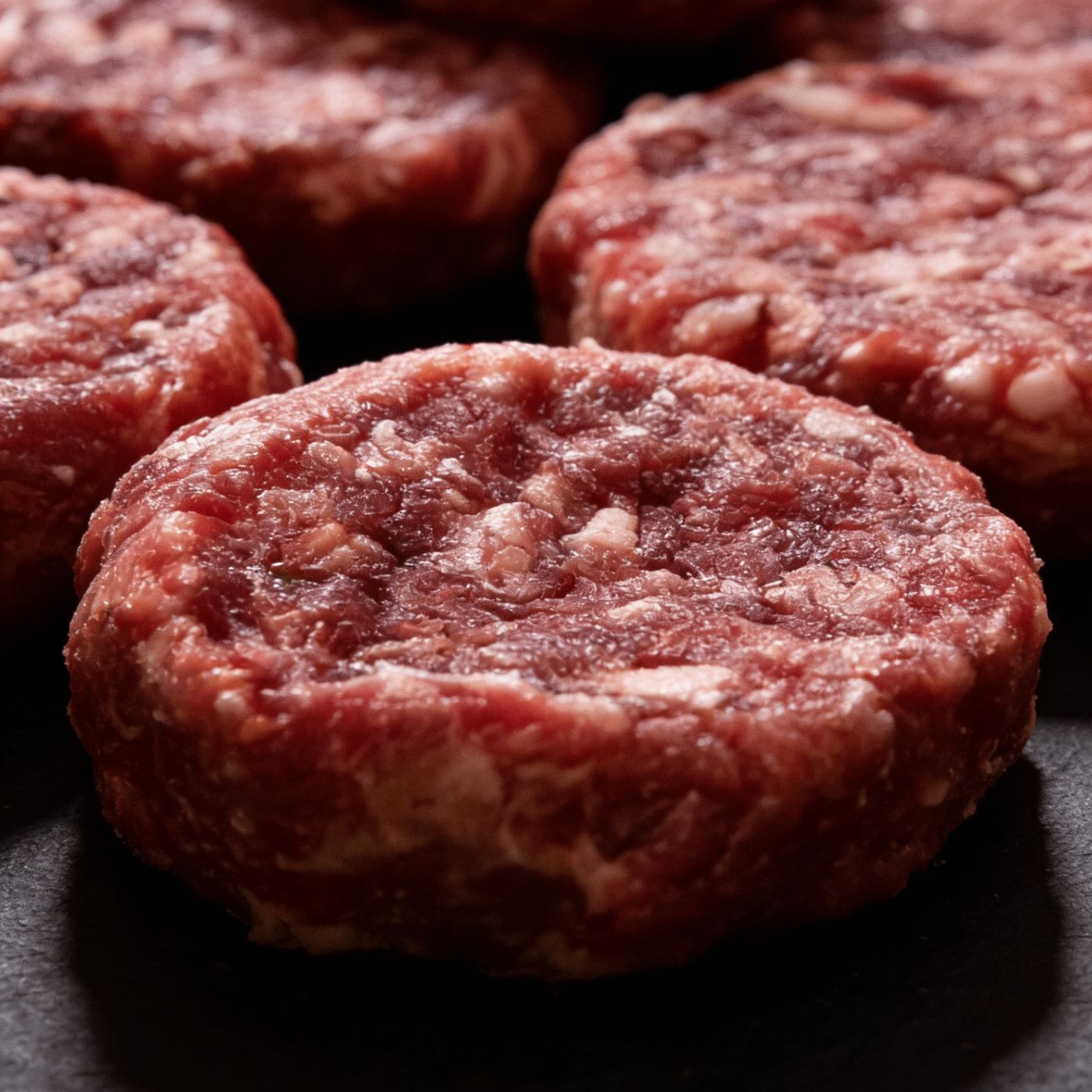 Close-up of halal beef marbling from UK supplier